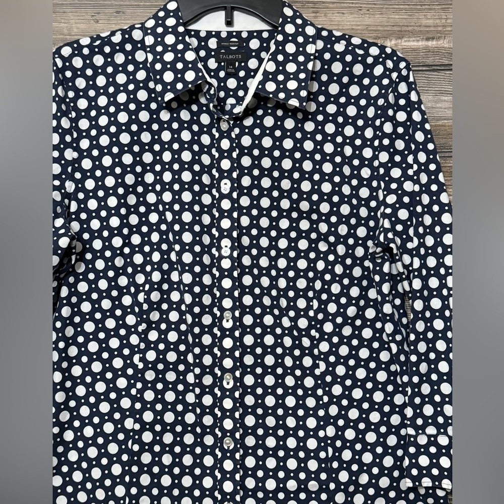 Talbots Woman’s Button Up Top Size 14 - image 4